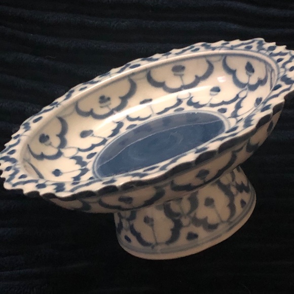 Anthropologie Blue & White Porcelain Bowl …